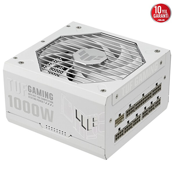 Asus TUF Gaming 1000 G Beyaz 80+ Gold 1000 W Modüler ATX 3.1 Güç Kaynağı