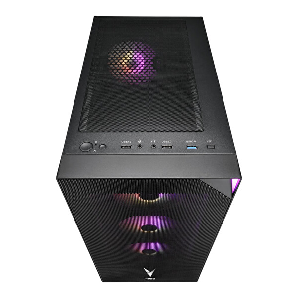 Vento FSP VG3400S 750W 80+ GEN5 4x120 MM RGB Fan Temperli Cam USB 3.0 Mesh ATX Gaming Kasa