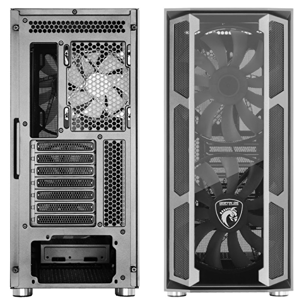 Green Griffin G6 ARGB Gaming Bilgisayar Kasası (2×200mm + 1×120mm Fan Type-C Kumandalı) – 600W 80+ Bronze PSU Dahil