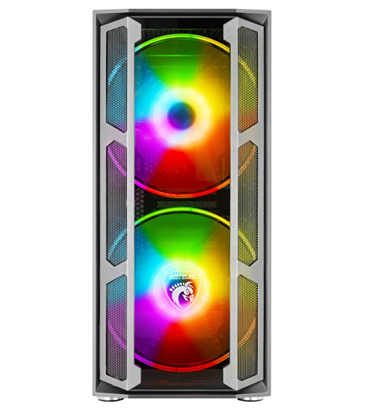 Green Griffin G6 ARGB Gaming Bilgisayar Kasası (2×200mm + 1×120mm Fan Type-C Kumandalı) – 800W 80+ Bronze PSU Dahil