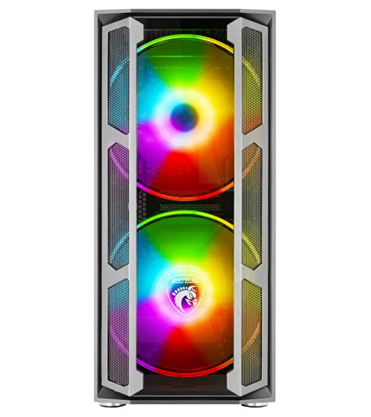 Green Griffin G6 ARGB Gaming Bilgisayar Kasası (2×200mm + 1×120mm Fan Type-C Kumandalı) – 700W 80+ Bronze PSU Dahil