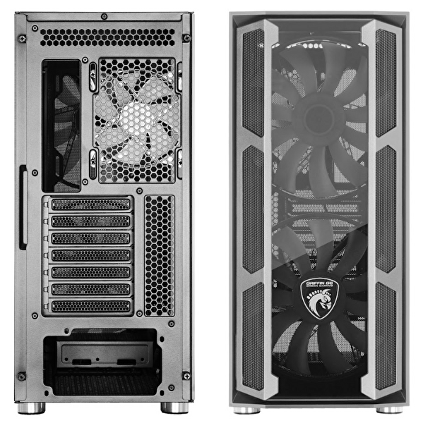 Green Griffin G6 ARGB Gaming Bilgisayar Kasası (2×200mm + 1×120mm Fan Type-C Kumandalı) – 700W 80+ Bronze PSU Dahil