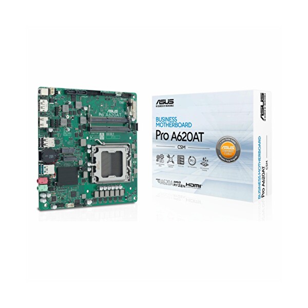 Asus Pro A620AT-CSM DDR5 4800 MHz OC M.2 HDMI/DP PCIe 4.0 AM5 mITX Anakart