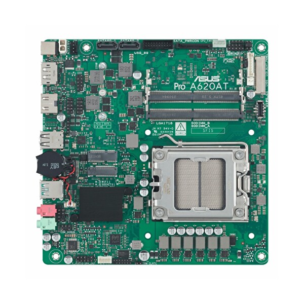 Asus Pro A620AT-CSM DDR5 4800 MHz OC M.2 HDMI/DP PCIe 4.0 AM5 mITX Anakart