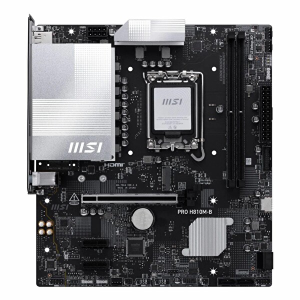 MSI Pro H810M-B DDR5 6400 MHz OC M.2 HDMI/DP PCIe 5.0 1851P mATX Anakart