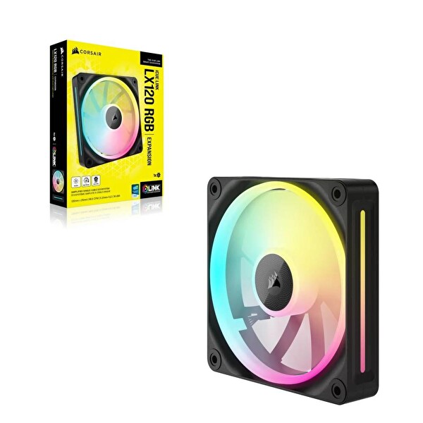 Corsair iCUE LINK LX120 RGB 120 MM PWM Siyah Tekli Kasa Fanı