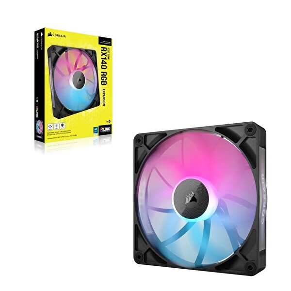 Corsair iCUE LINK RX140 RGB 140 MM PWM Siyah Kasa Fanı