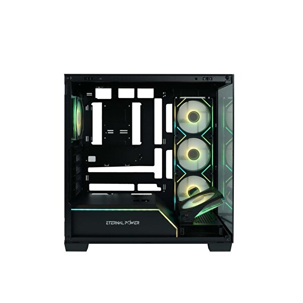 Eternal Power Pro X Tank Siyah Oyuncu Kasası + 650W Güç Kaynağı (X EP65)