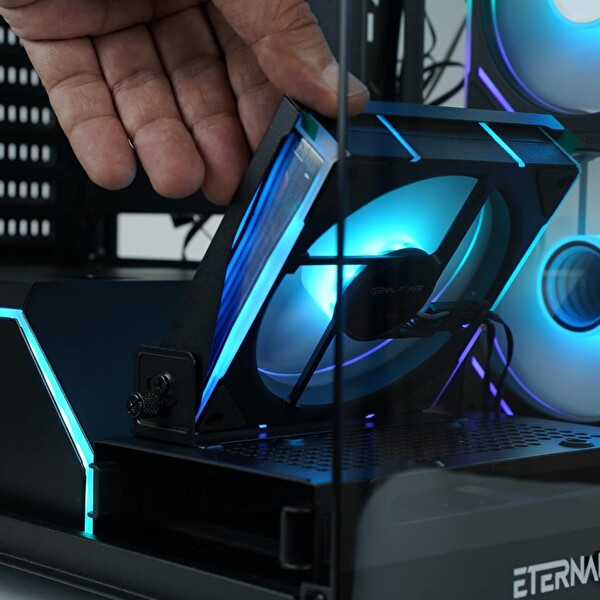 Eternal Power Pro X Tank Siyah Oyuncu Kasası + 650W Güç Kaynağı (X EP65)