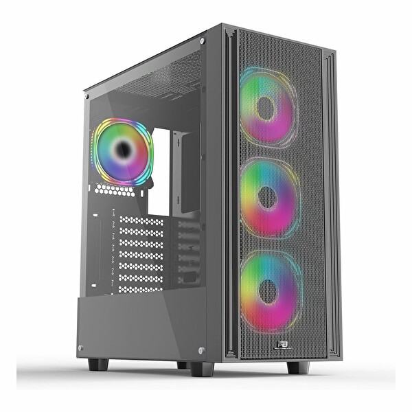 Power Boost X-12B USB 3.2 ARGB ATX Mid Tower Siyah Kasa