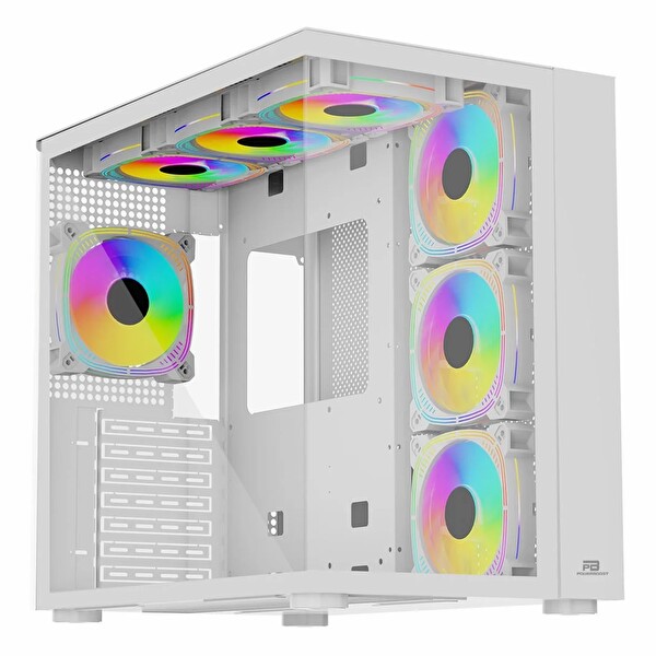 Power Boost PB-SS02W USB 3.2 ARGB ATX Mid Tower Beyaz Kasa