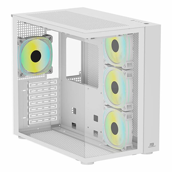 Power Boost PB-SS02W USB 3.2 ARGB ATX Mid Tower Beyaz Kasa