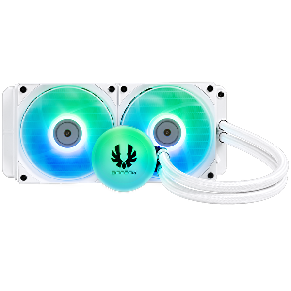 Bitfenix Sakiel 240 Beyaz ARGB 240 MM BFW-SKL-240-WW27A-RP AMD Intel İşlemci Sıvı Soğutucu