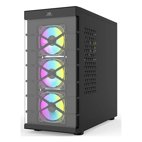 Power Boost PB-GR222BB USB 3.2 RGB ATX Mid Tower Siyah Kasa