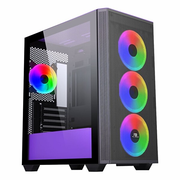 Power Boost PB-P2252BP USB 3.2 ARGB mATX Mid Tower Siyah Kasa