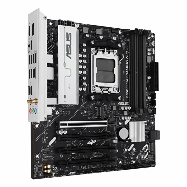 Asus B850M Max Gaming WiFi DDR5 8000 MHz OC M.2 HDMI/DP/USB-C PCIe 5.0 AM5 mATX Anakart