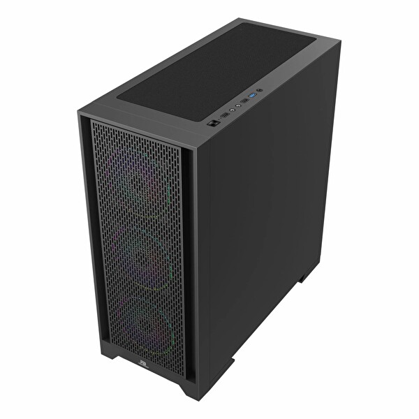 Power Boost PB-P1600B USB 3.2 ARGB eATX Mid Tower Siyah Kasa