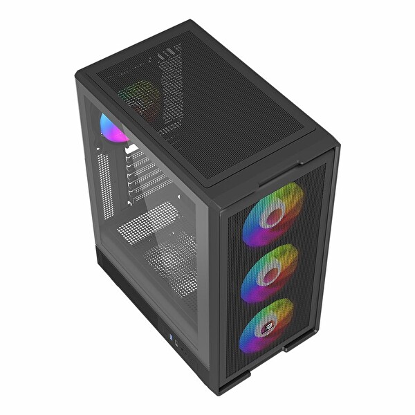 Power Boost PB-A601B 600W 80+ USB 3.2 LED ATX Mid Tower Siyah Kasa