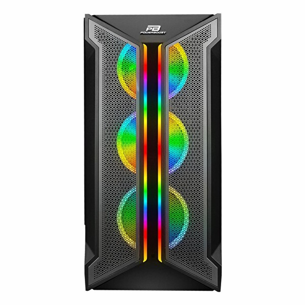Power Boost VK-Z002B USB 3.2 ARGB eATX Mid Tower Siyah Kasa