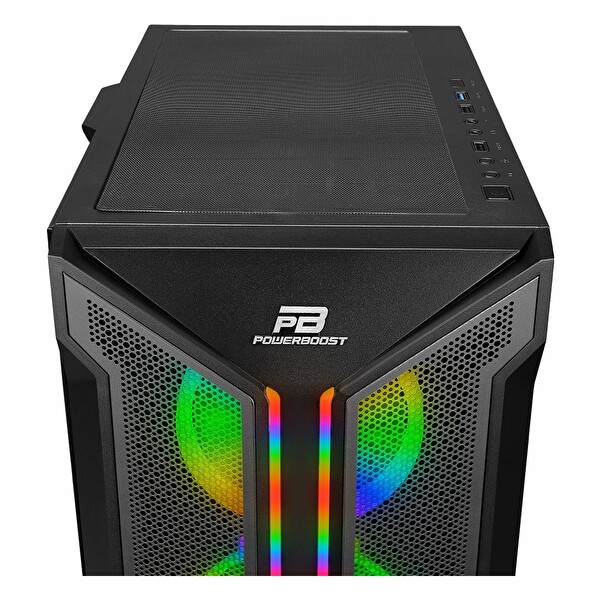 Power Boost VK-Z002B USB 3.2 ARGB eATX Mid Tower Siyah Kasa