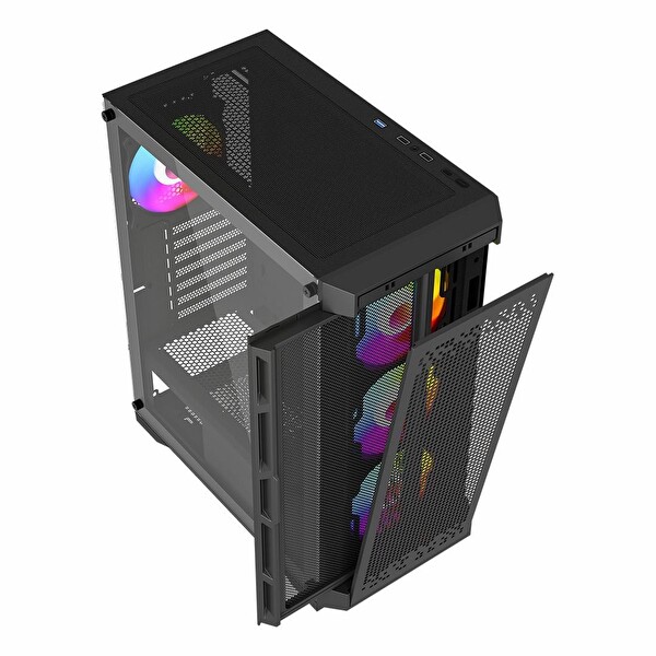 Power Boost PB-PS7840B 600W USB 3.2 LED ATX Mid Tower Siyah Kasa