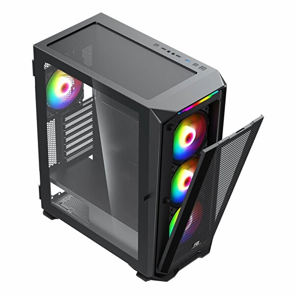 Power Boost PB-P3720B 850W 80+ Bronz USB 3.2 ARGB eATX Mid Tower Siyah Kasa