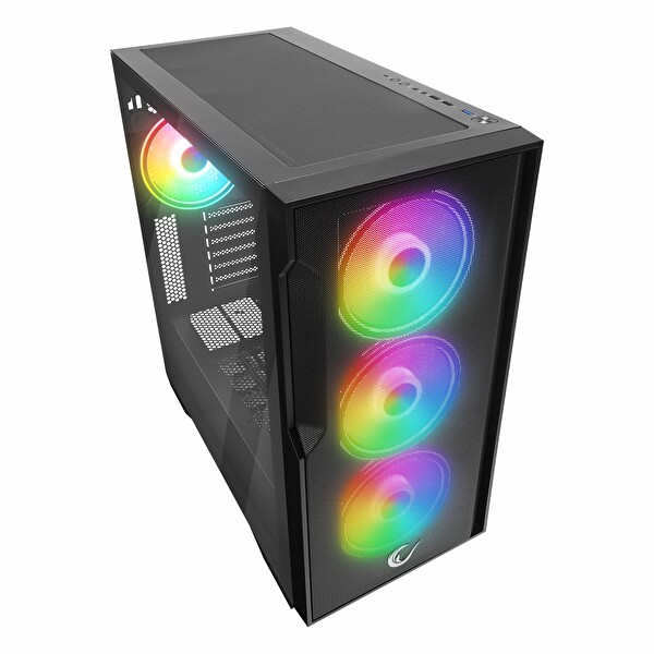 Rampage Cruiser V1 USB 3.2 RGB eATX Mid Tower Siyah Kasa