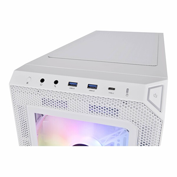 Thermaltake View 300MX USB 3.2 ARGB eATX Mid Tower Beyaz Kasa
