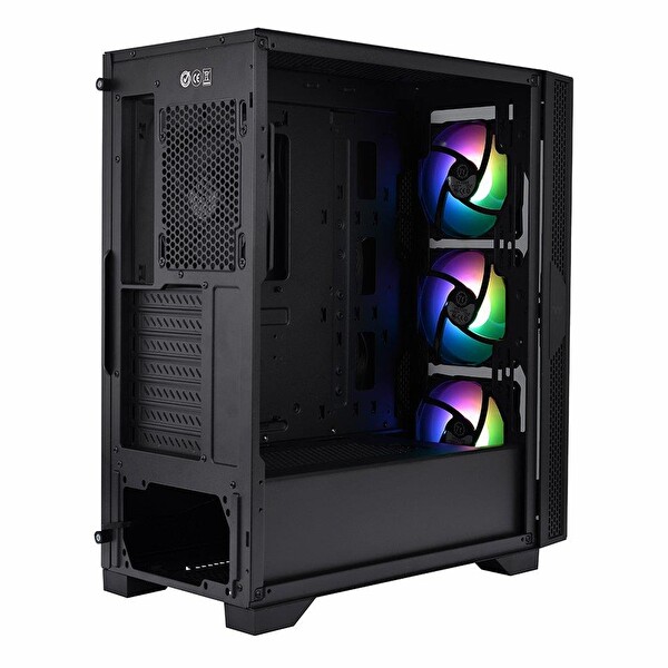 Thermaltake Versa T25 650W 80+ USB 3.2 ARGB ATX Mid Tower Siyah Kasa