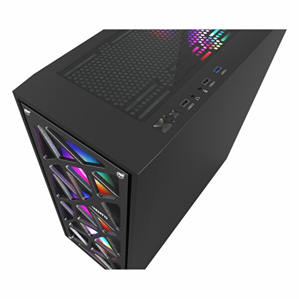 Vento VG12AL 850W 80+ Bronz USB 3.2 RGB eATX Mid Tower Siyah Kasa
