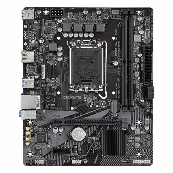 Gigabyte H610M K V2 DDR5 5600 MHz OC M.2 HDMI/DP PCIe 4.0 1700P mATX Anakart