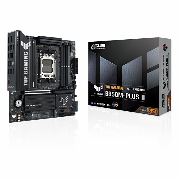 Asus TUF Gaming B850M-Plus II DDR5 8000 MHz OC M.2 HDMI/DP/USB-C PCIe 5.0 AM5 mATX Anakart