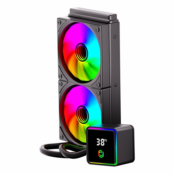 Frisby FCL-240B ARGB 240 MM AM5/1851P Siyah İşlemci Sıvı Soğutucu