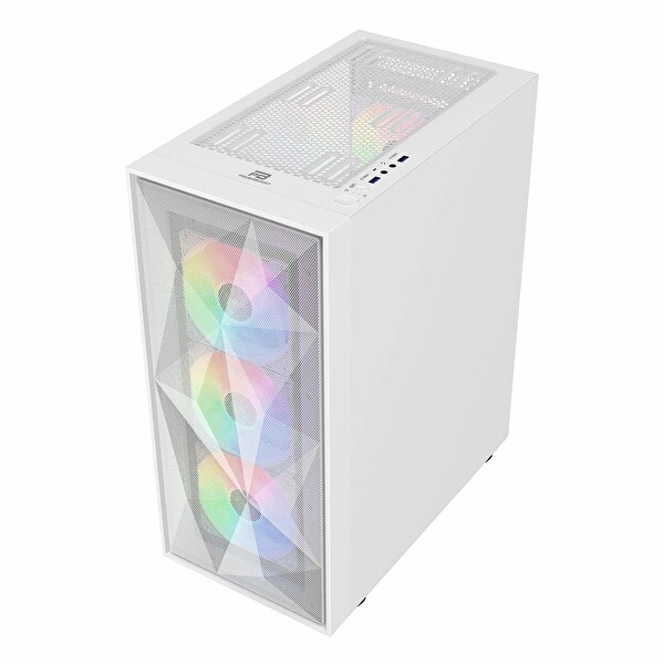 Power Boost PB-P3509BW USB 3.2 ARGB ATX Mid Tower Beyaz Kasa