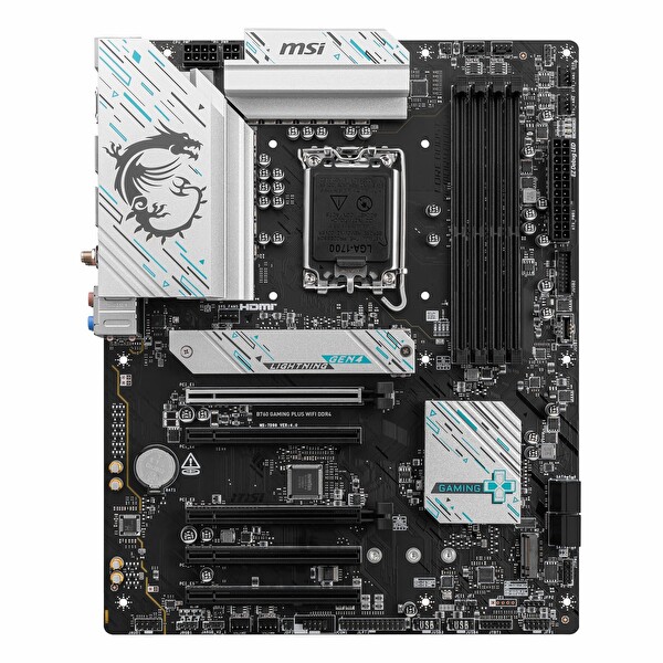 MSI B760 Gaming Plus WiFi DDR4 5333 MHz OC M.2 HDMI DP USB-C PCIe 4.0 1700P ATX Anakart