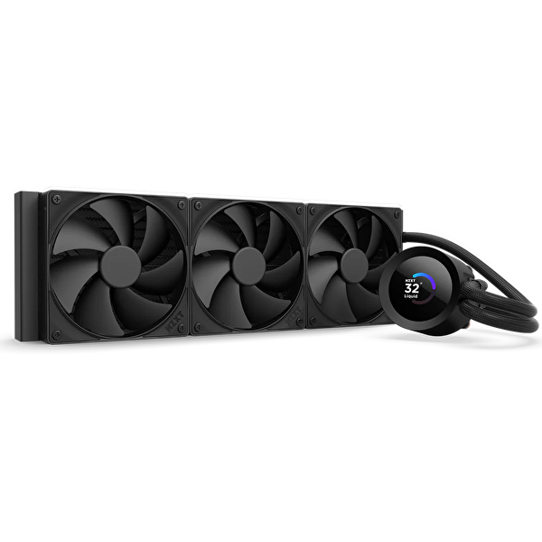 Nzxt Kraken Plus 360 AIO LCD 360mm Siyah Sıvı İşlemci Soğutucusu RL-KN360-B2