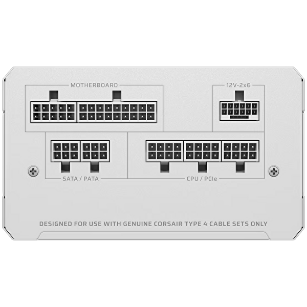 Corsair RM850E 850W 80+ Gold 140mm Gen 5.1 ATX 3.1 Full Modüler Fanlı Beyaz PSU