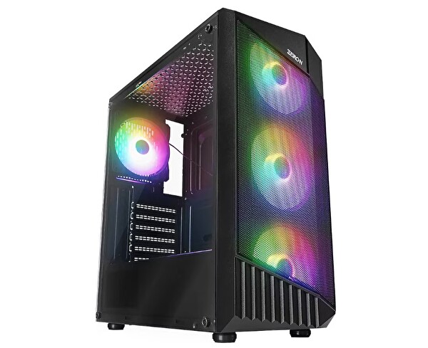 Zerion Montreal 4x120 MM RGB Fanlı Mesh Panel Gaming Kasa - PSU Yok