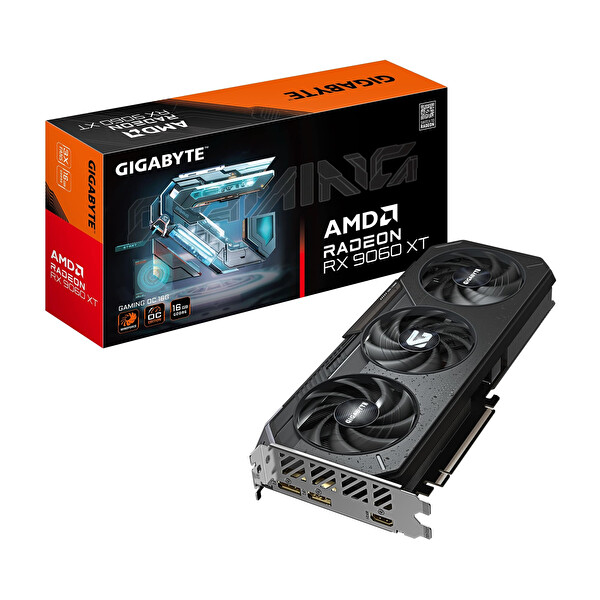 Gigabyte Radeon RX9060XT GAMING OC GV-R9060XTGAMING OC-16GD 16GB GDDR6 128Bit Gaming (Oyuncu) Ekran
