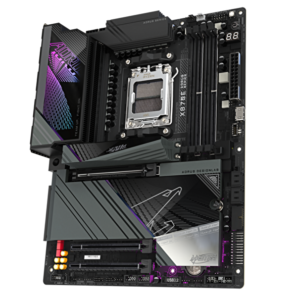 Gigabyte X870E Aorus Master Soket AM5 DDR5 8600 OC ATX Gaming Anakart