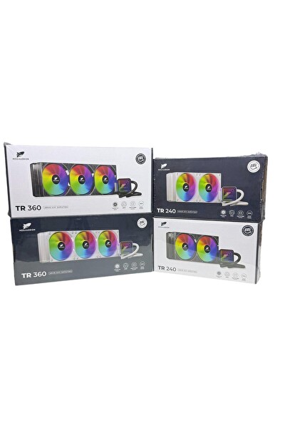 Megalodon TR240 ARGB Sıvı Soğutucu Dijital Derece Göstergeli İşlemci Soğutucu Fan Beyaz