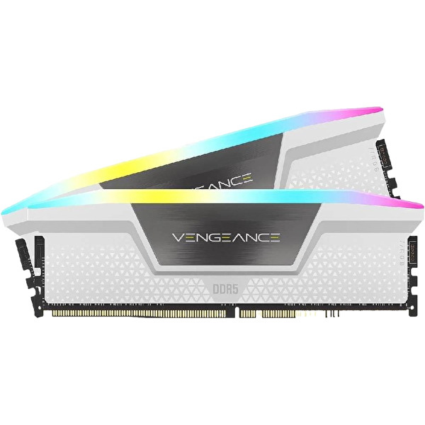 Corsair CMH64GX5M2B6000Z30W 64 GB (2x32GB) Vengeance RGB 6000MHz CL30 DDR5 EXPO/XMP Beyaz Dual Kit Ram