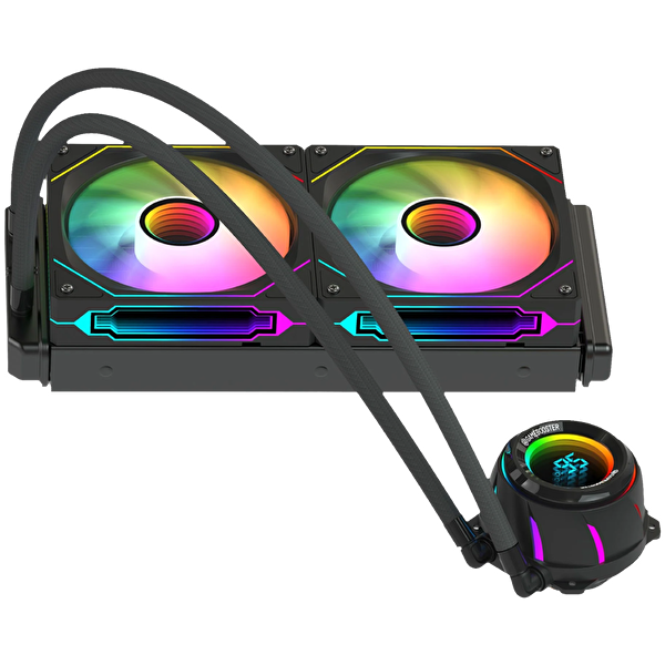 GameBooster Blade 240B ARGB 240mm Siyah İşlemci Sıvı Soğutucu GB-LCS-BL240B