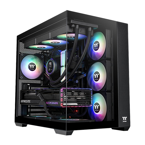 Thermaltake View 380 CA-3Z2-85M1WE-00 850W 80+ Gold ARGB USB 3.2 Siyah ATX Mid Tower Bilgisayar Kasası