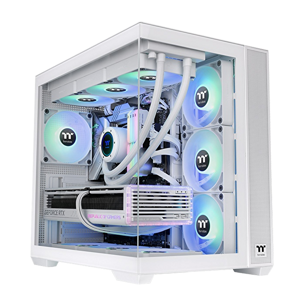 Thermaltake View CA-3Z2-85M6WE-00 380 850W 80+ Gold ARGB USB 3.2 Beyaz ATX Mid Tower Kasa