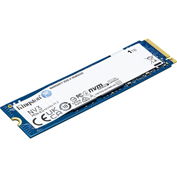 Kingston PCIe 4.0 Gen 4x4 - Up to 6000 MB-s - SNV3S-1000G - 1 TB NV3 M.2 2280 NVMe SSD