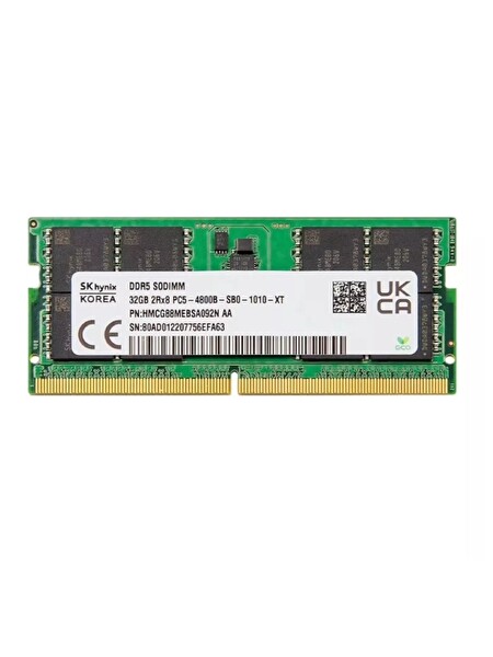 SK Hynix HMCG88MEBSA092N DDR5 4800Mhz CL40 SODIMM 32 GB Notebook RAM