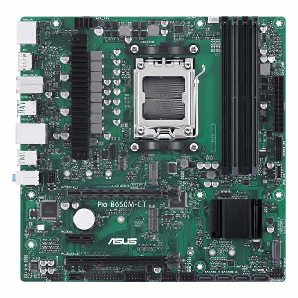 Asus Pro B650M-CT-CSM DDR5 6400 MHz OC M.2 HDMI/DP/USB-C PCIe 4.0 AM5 mATX Anakart