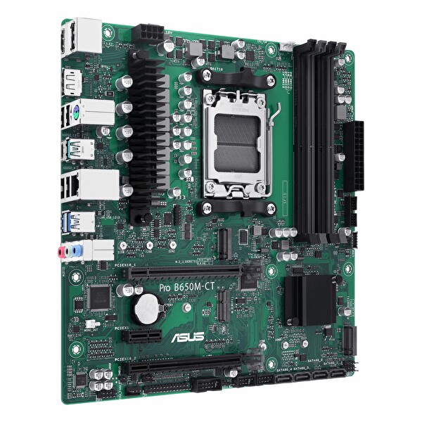 Asus Pro B650M-CT-CSM DDR5 6400 MHz OC M.2 HDMI/DP/USB-C PCIe 4.0 AM5 mATX Anakart