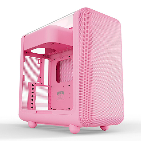 HYTE X50 Strawberry Milk Temperli Cam USB 3.2 ATX Mid Tower Gaming Kasa CS-HYTE-X50G-SM